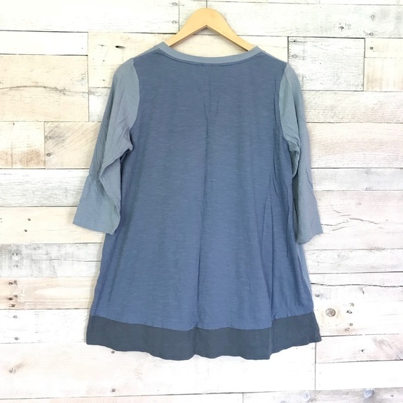 LOGO Lori Goldstein Color Block Top Shirt Small - Picture 3 of 6